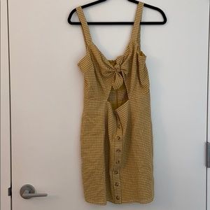 Tularosa Yellow Checkered Dress